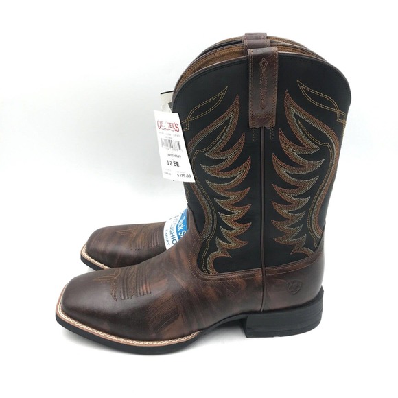 Ariat Shoes Ariat Mens Mismatch 2d 12ee Amos Shock Shield Brown